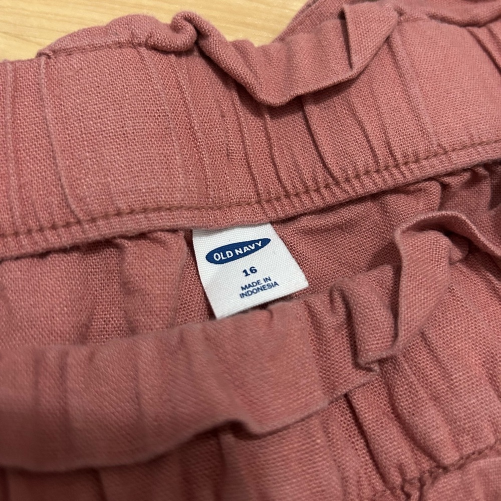 Two Pairs of Old Navy Paperbag Waist Shorts
